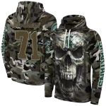 custom michigan state spartans camo skull hoodie best selling