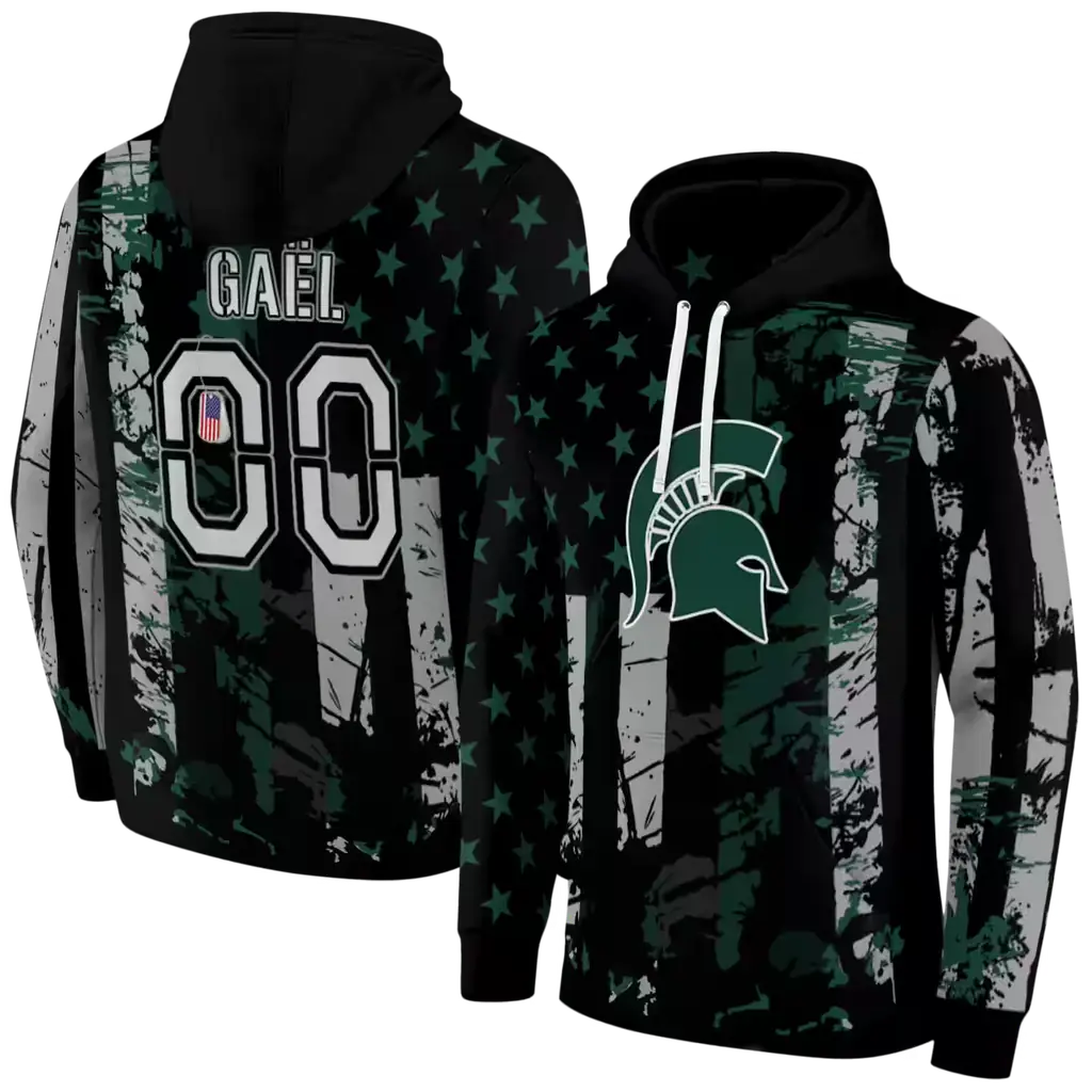 custom michigan state spartans distressed flag green black hoodie fashion forward custom michigan state spartans distressed flag green black hoodie fashion forward