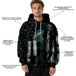 custom michigan state spartans distressed flag green black hoodie best selling