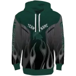 custom michigan state spartans flame design green hoodie best selling