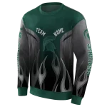 custom michigan state spartans flame design green hoodie best selling