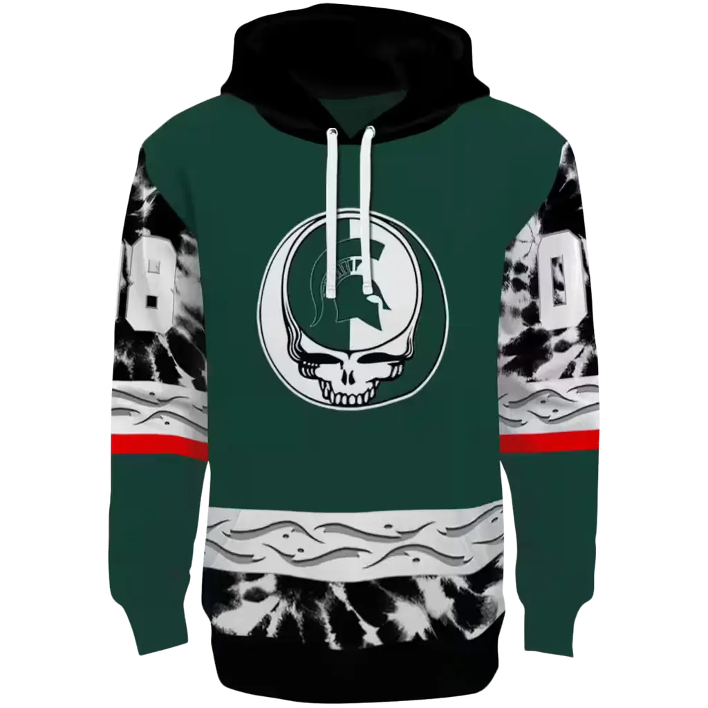 custom michigan state spartans grateful vibes green hoodie best selling custom michigan state spartans grateful vibes green hoodie best selling