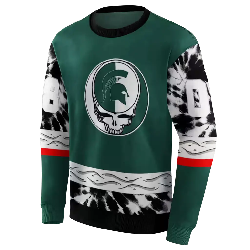 custom michigan state spartans grateful vibes green hoodie new arrival custom michigan state spartans grateful vibes green hoodie new arrival