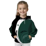 custom michigan state spartans minimalist design green black hoodie best selling