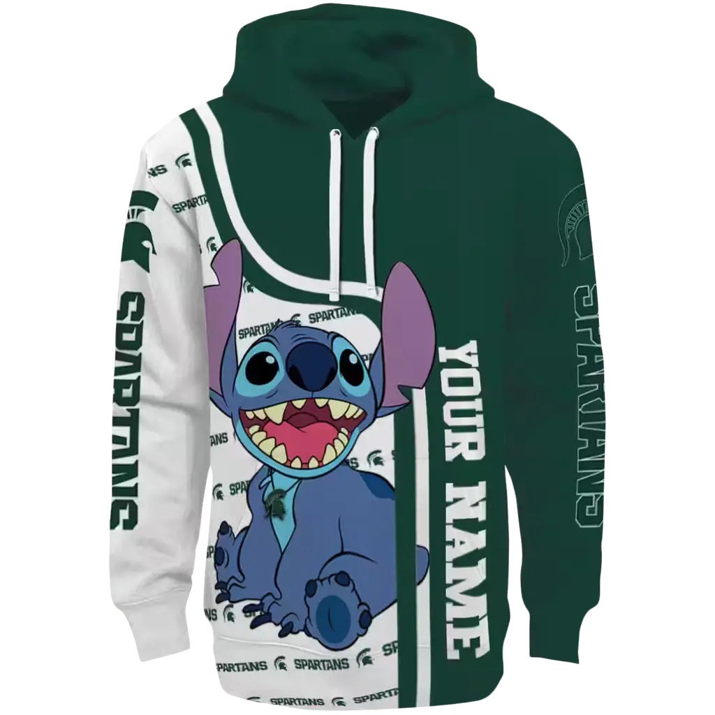 custom michigan state spartans stitch green hoodie best selling custom michigan state spartans stitch green hoodie best selling