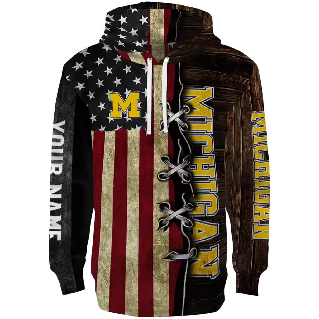 custom michigan wolverines american pride hoodie best selling custom michigan wolverines american pride hoodie best selling