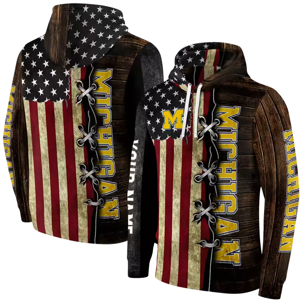 custom michigan wolverines american pride hoodie fashion forward custom michigan wolverines american pride hoodie fashion forward