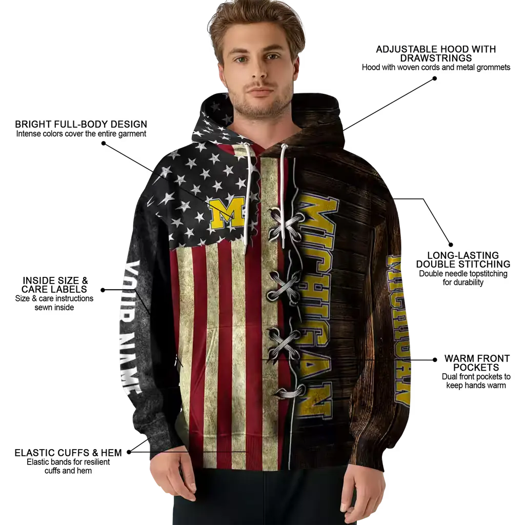 custom michigan wolverines american pride hoodie latest model custom michigan wolverines american pride hoodie latest model
