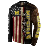 custom michigan wolverines american pride hoodie best selling