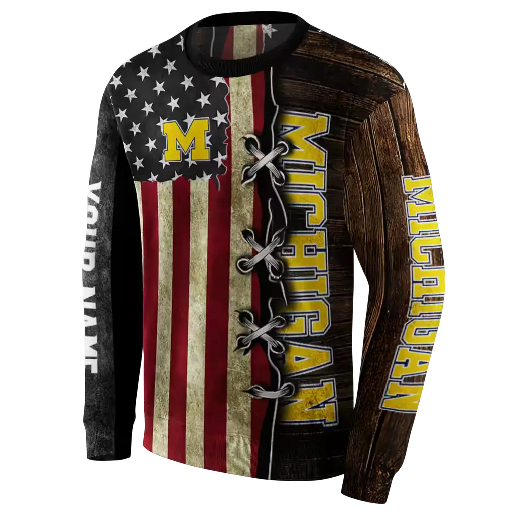 custom michigan wolverines american pride hoodie new arrival custom michigan wolverines american pride hoodie new arrival