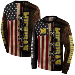 custom michigan wolverines american pride hoodie best selling