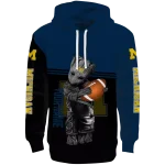 custom michigan wolverines baby groot blue black hoodie best selling