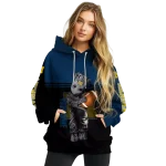 custom michigan wolverines baby groot blue black hoodie best selling