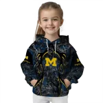 custom michigan wolverines hunting theme blue black hoodie best selling