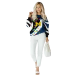 custom michigan wolverines puzzle pieces blue hoodie best selling