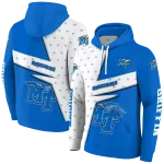 custom middle tennessee blue raiders abstract shape blue hoodie best selling