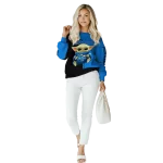 custom middle tennessee blue raiders baby yoda blue black hoodie best selling