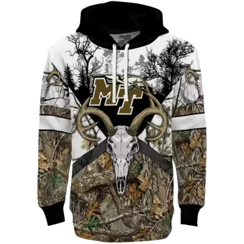 custom middle tennessee blue raiders forest silhouette hoodie best selling