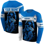 custom middle tennessee blue raiders grim reaper blue black hoodie best selling