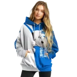 custom middle tennessee blue raiders peeking snoopy blue hoodie best selling