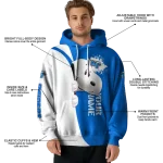 custom middle tennessee blue raiders peeking snoopy blue hoodie best selling