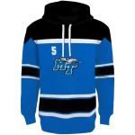 custom middle tennessee blue raiders striped pattern blue hoodie best selling