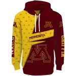 custom minnesota golden gophers abstract shape maroon hoodie best selling