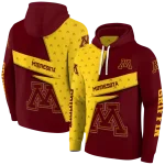 custom minnesota golden gophers abstract shape maroon hoodie best selling
