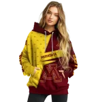 custom minnesota golden gophers abstract shape maroon hoodie best selling