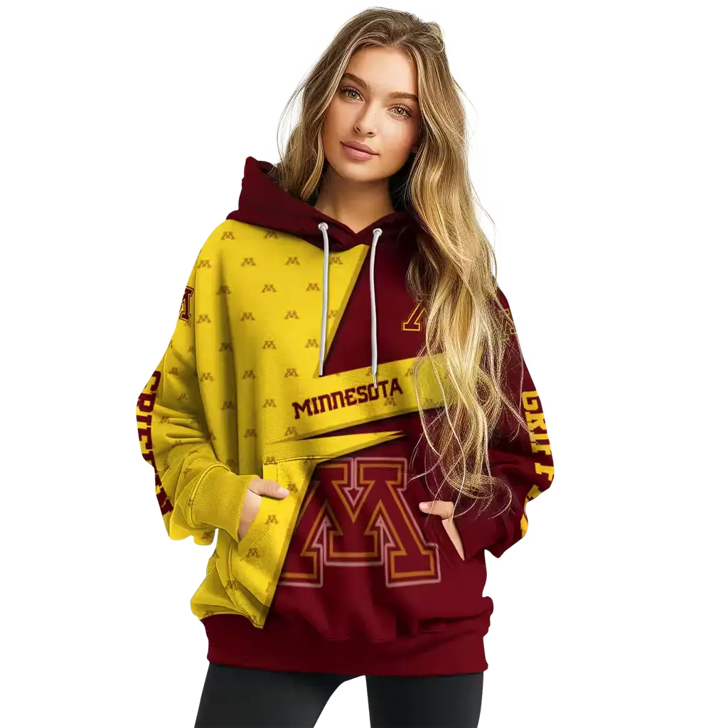 custom minnesota golden gophers abstract shape maroon hoodie high quality custom minnesota golden gophers abstract shape maroon hoodie high quality