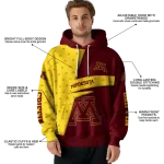 custom minnesota golden gophers abstract shape maroon hoodie best selling