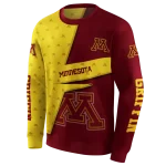 custom minnesota golden gophers abstract shape maroon hoodie best selling