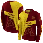 custom minnesota golden gophers abstract shape maroon hoodie best selling