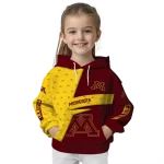 custom minnesota golden gophers abstract shape maroon hoodie best selling