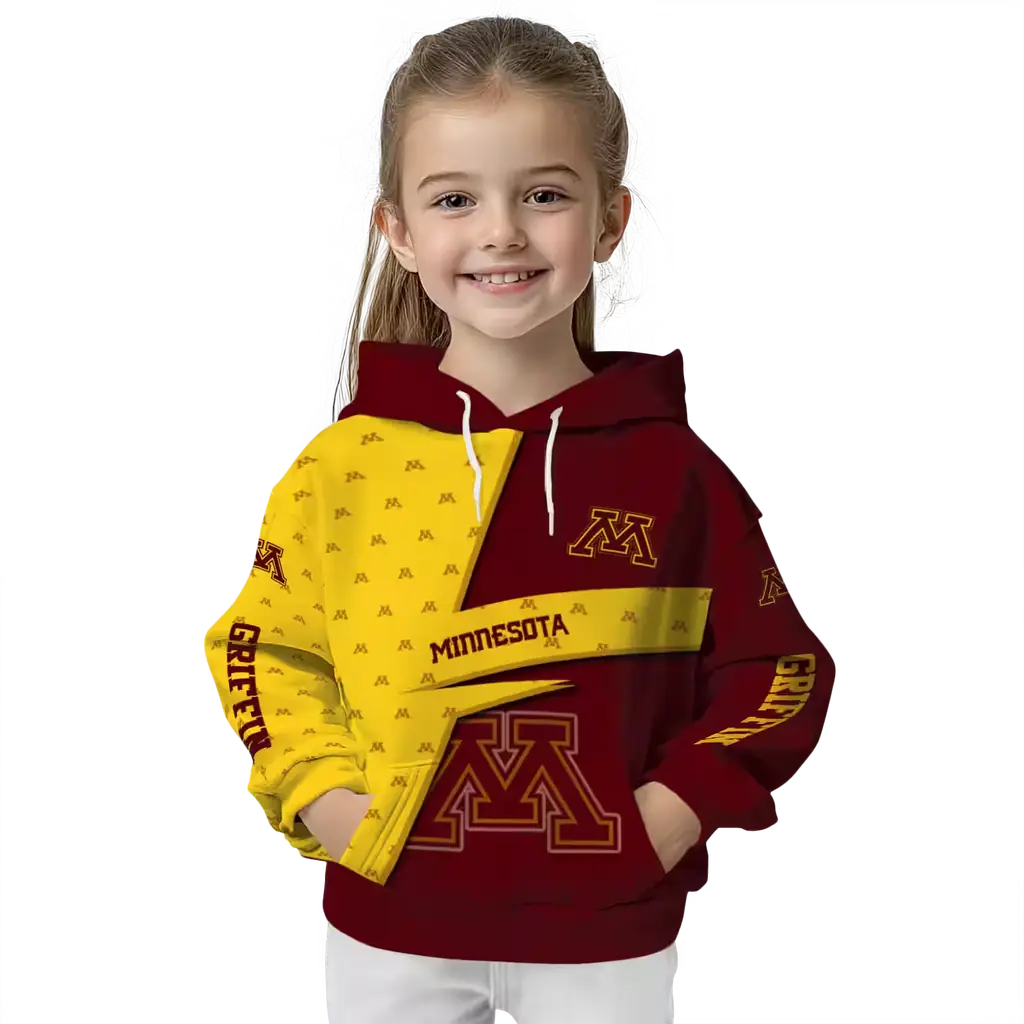 custom minnesota golden gophers abstract shape maroon hoodie top rated custom minnesota golden gophers abstract shape maroon hoodie top rated