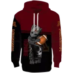 custom minnesota golden gophers baby groot maroon black hoodie best selling