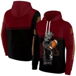 custom minnesota golden gophers baby groot maroon black hoodie best selling