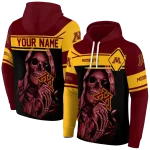 custom minnesota golden gophers grim reaper maroon black hoodie best selling