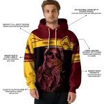 custom minnesota golden gophers grim reaper maroon black hoodie best selling