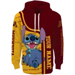 custom minnesota golden gophers stitch maroon hoodie best selling