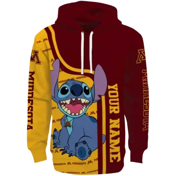 custom minnesota golden gophers stitch maroon hoodie best selling