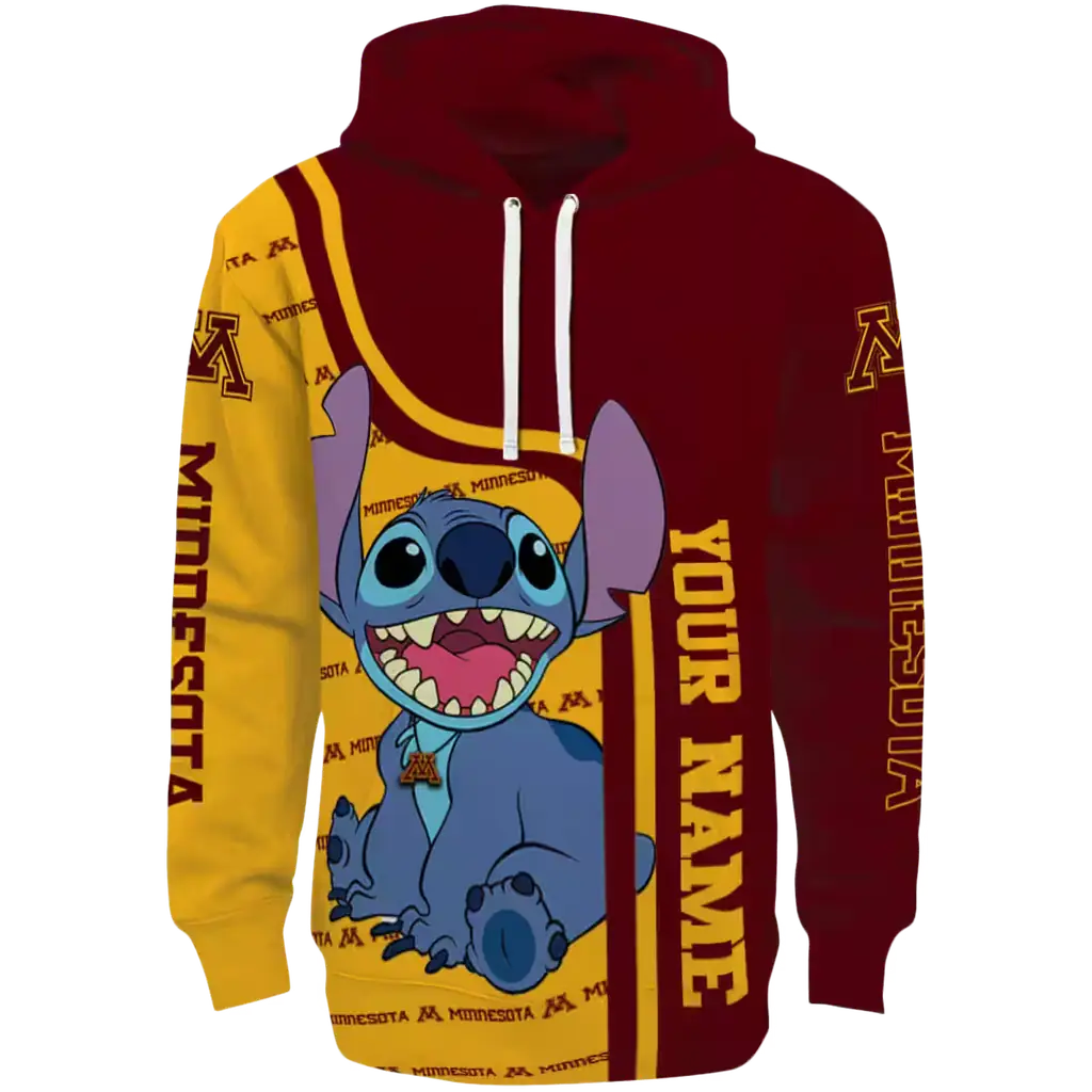 custom minnesota golden gophers stitch maroon hoodie best selling custom minnesota golden gophers stitch maroon hoodie best selling