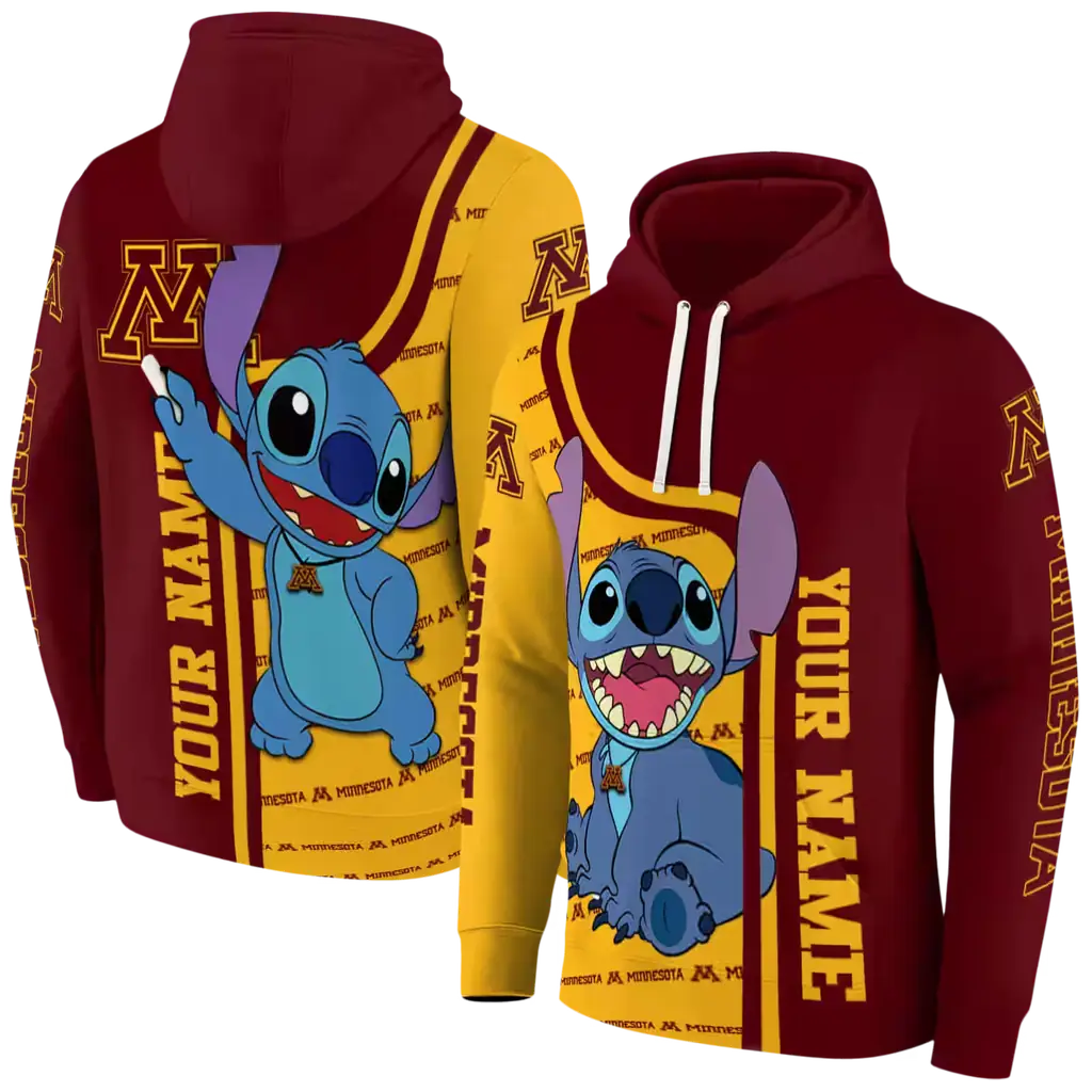 custom minnesota golden gophers stitch maroon hoodie fashion forward custom minnesota golden gophers stitch maroon hoodie fashion forward