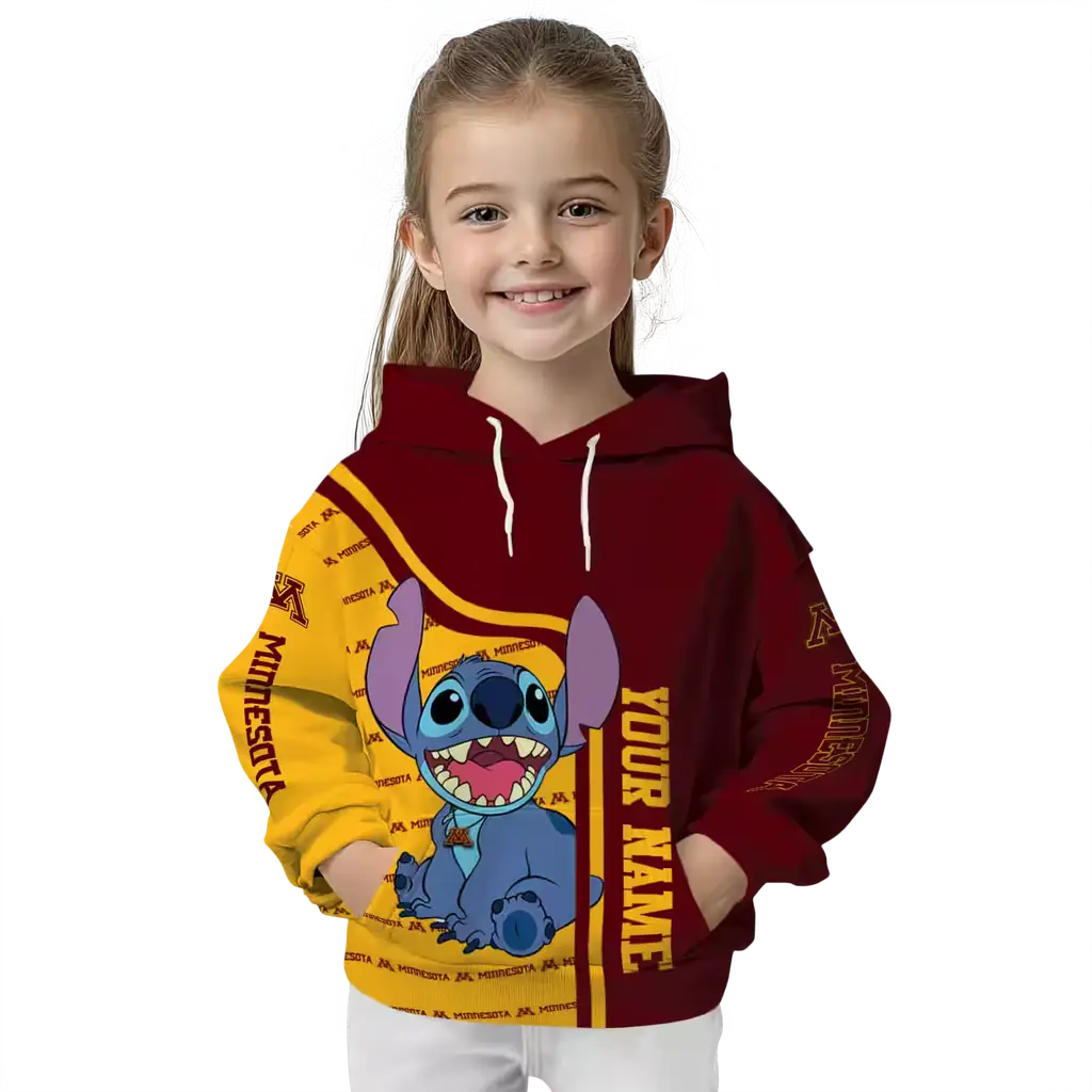custom minnesota golden gophers stitch maroon hoodie top rated custom minnesota golden gophers stitch maroon hoodie top rated