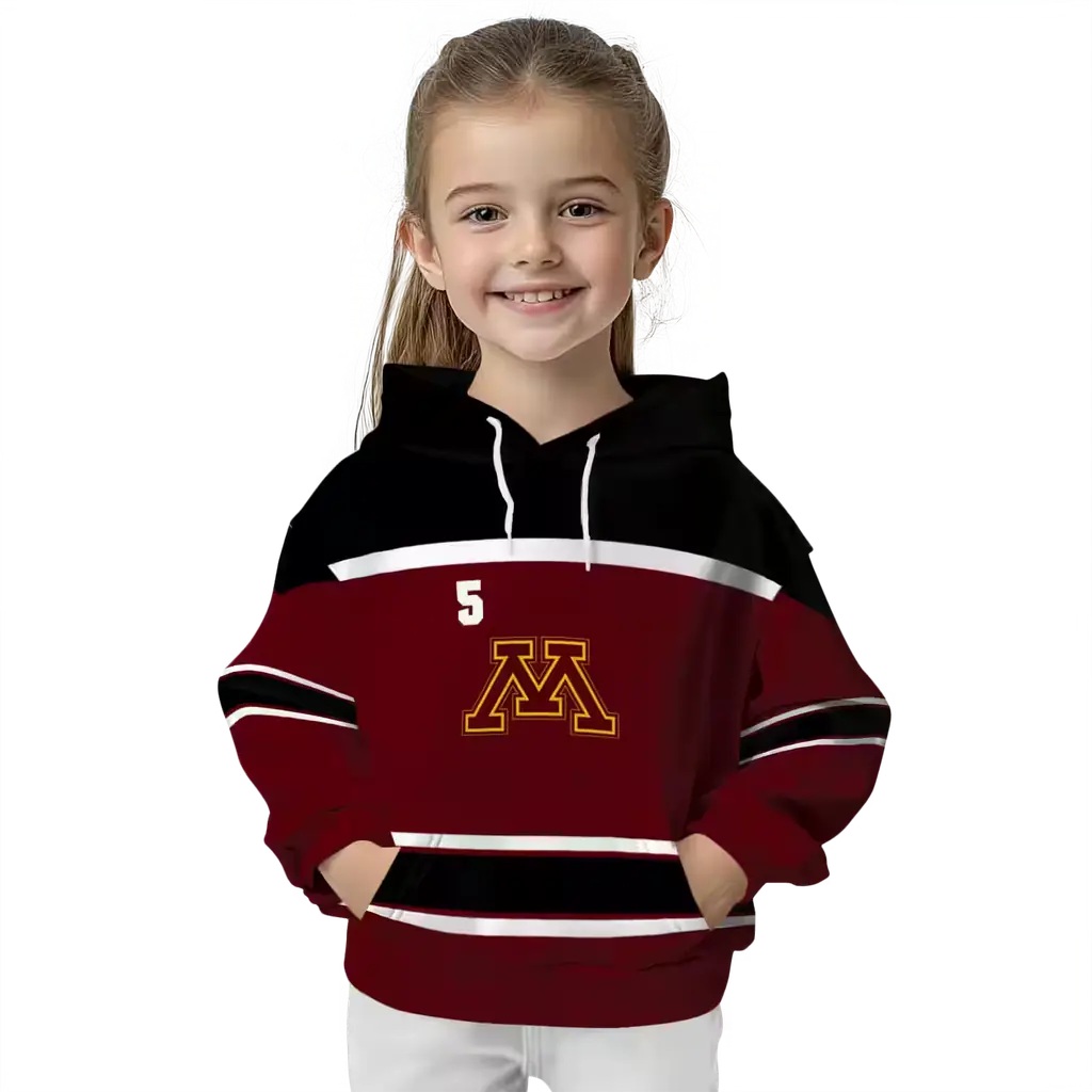 custom minnesota golden gophers striped pattern maroon hoodie top rated custom minnesota golden gophers striped pattern maroon hoodie top rated
