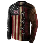 custom mississippi state bulldogs american pride hoodie best selling