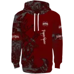 custom mississippi state bulldogs deer silhouette maroon hoodie best selling