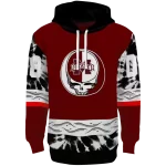 custom mississippi state bulldogs grateful vibes maroon hoodie best selling