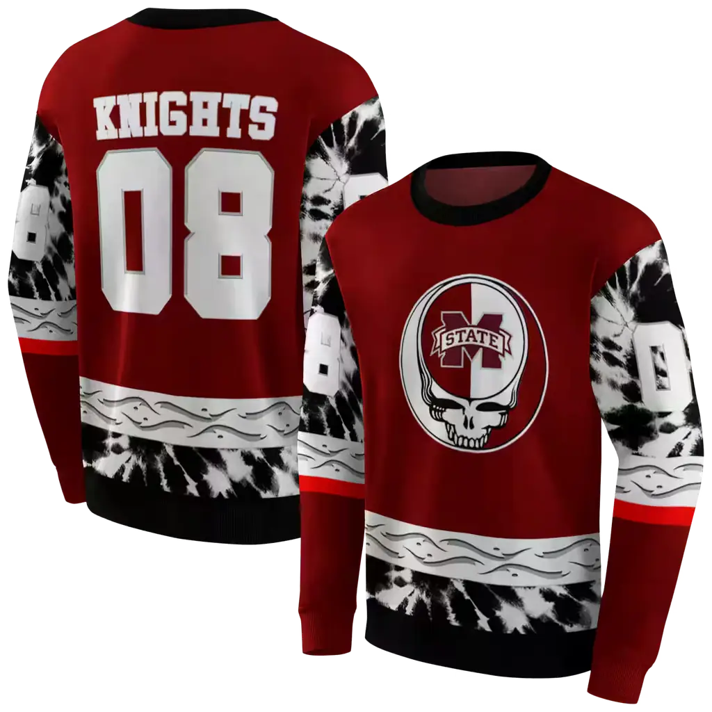 custom mississippi state bulldogs grateful vibes maroon hoodie premium grade custom mississippi state bulldogs grateful vibes maroon hoodie premium grade