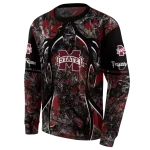 custom mississippi state bulldogs hunting theme maroon black hoodie best selling